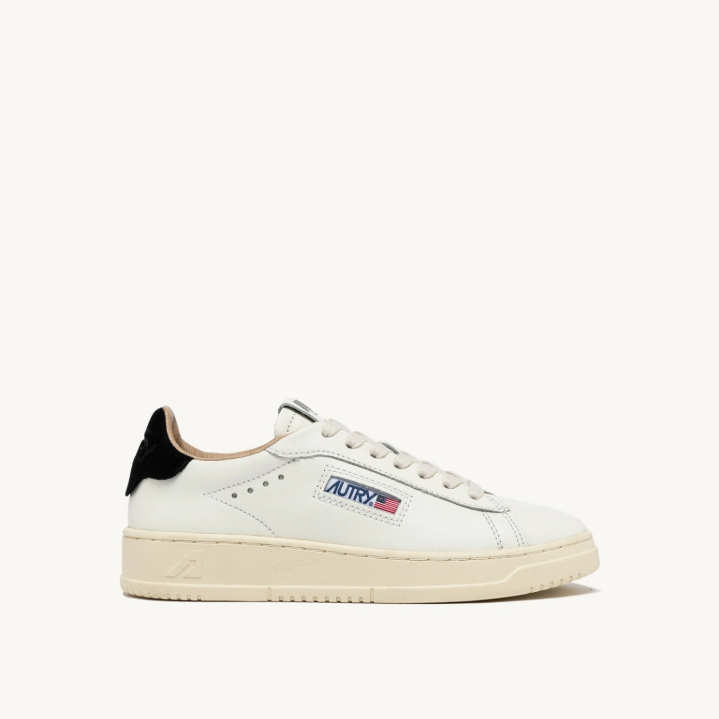 DALLAS LOW SNEAKERS IN WHITE AND BLACK LEATHER