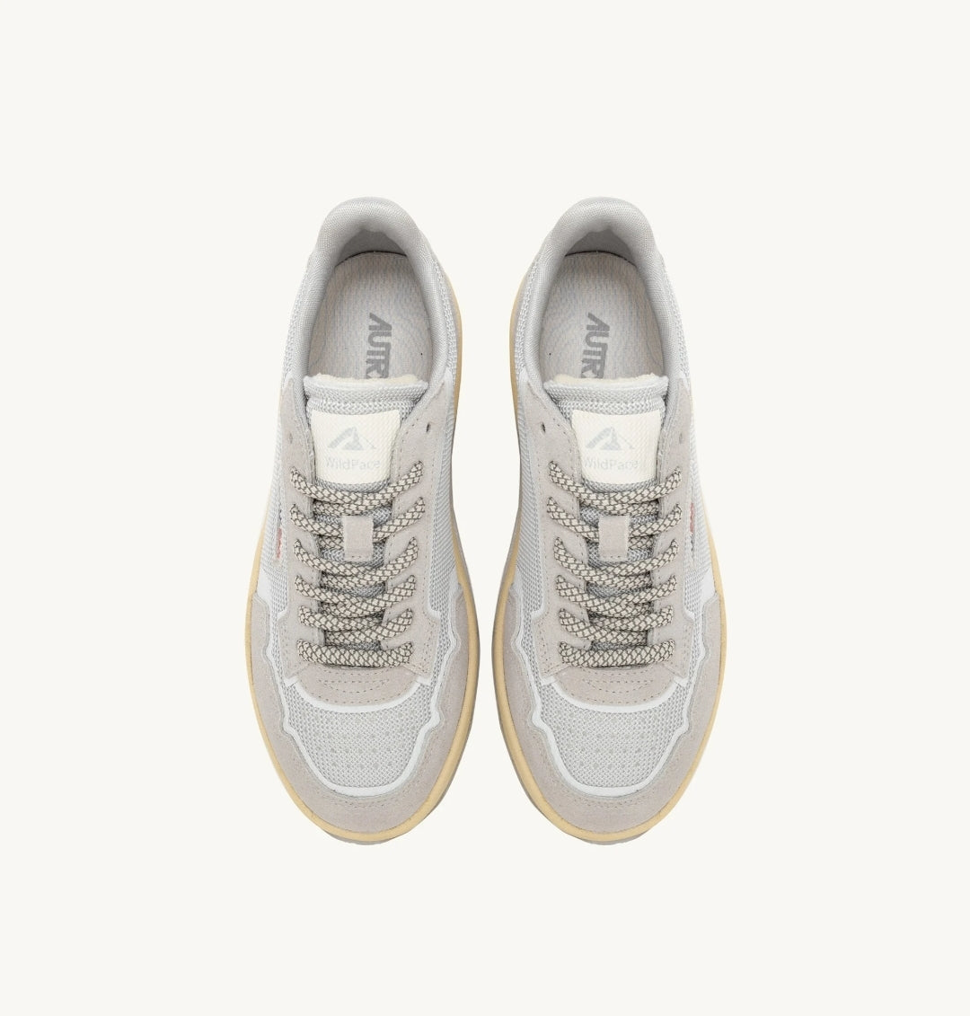 WILDPACE LOW SNEAKERS IN GRAY MESH AND SUEDE