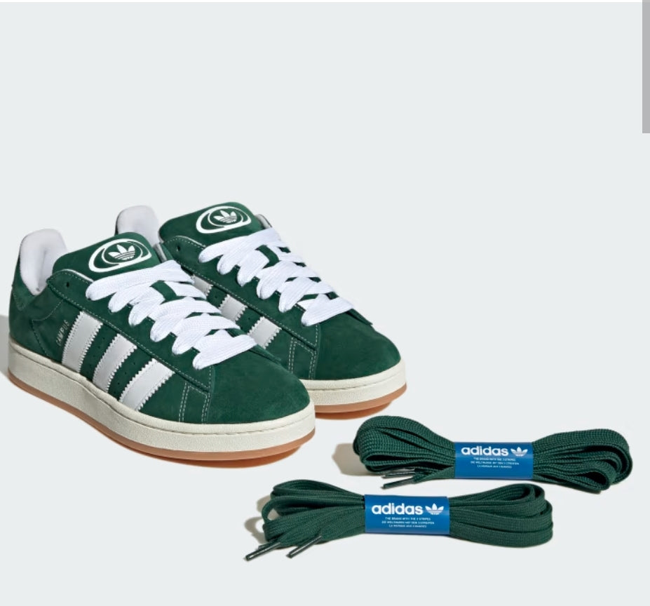 ADIDAS CAMPUS 00S.              Dark Green / Cloud White