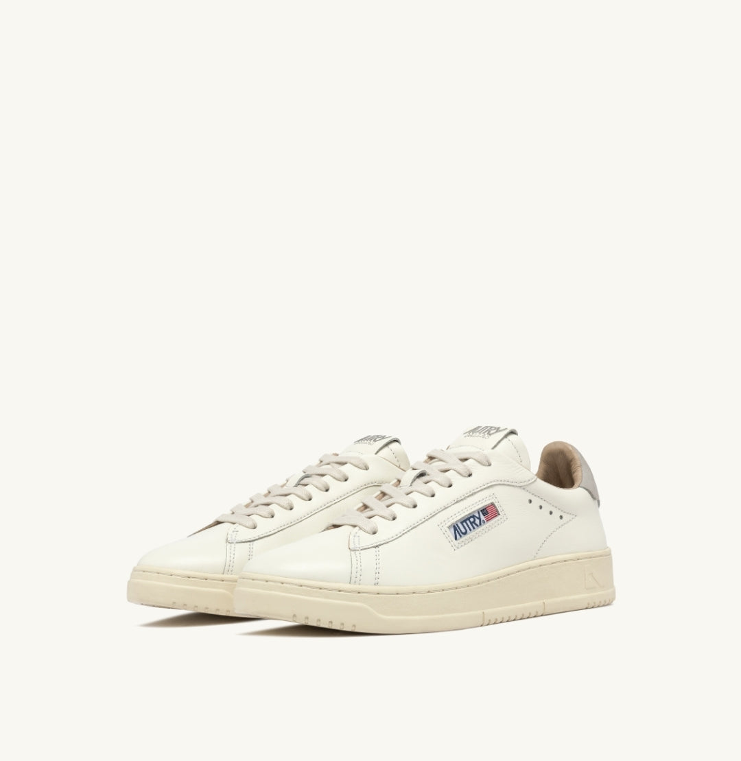 DALLAS LOW SNEAKERS IN WHITE AND VAPOR LEATHER