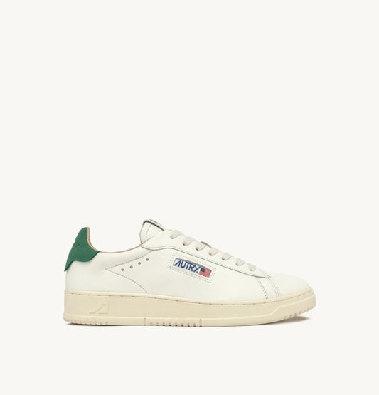 DALLAS LOW SNEAKERS IN WHITE AND AMAZON LEATHER