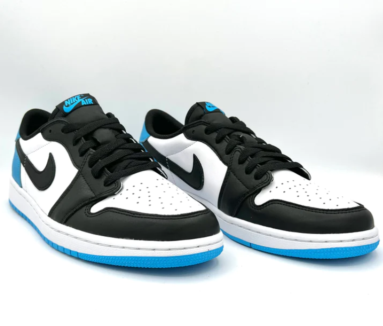 AIR JORDAN 1 RETRO LOW OG BLACK DK POWDER BLUE